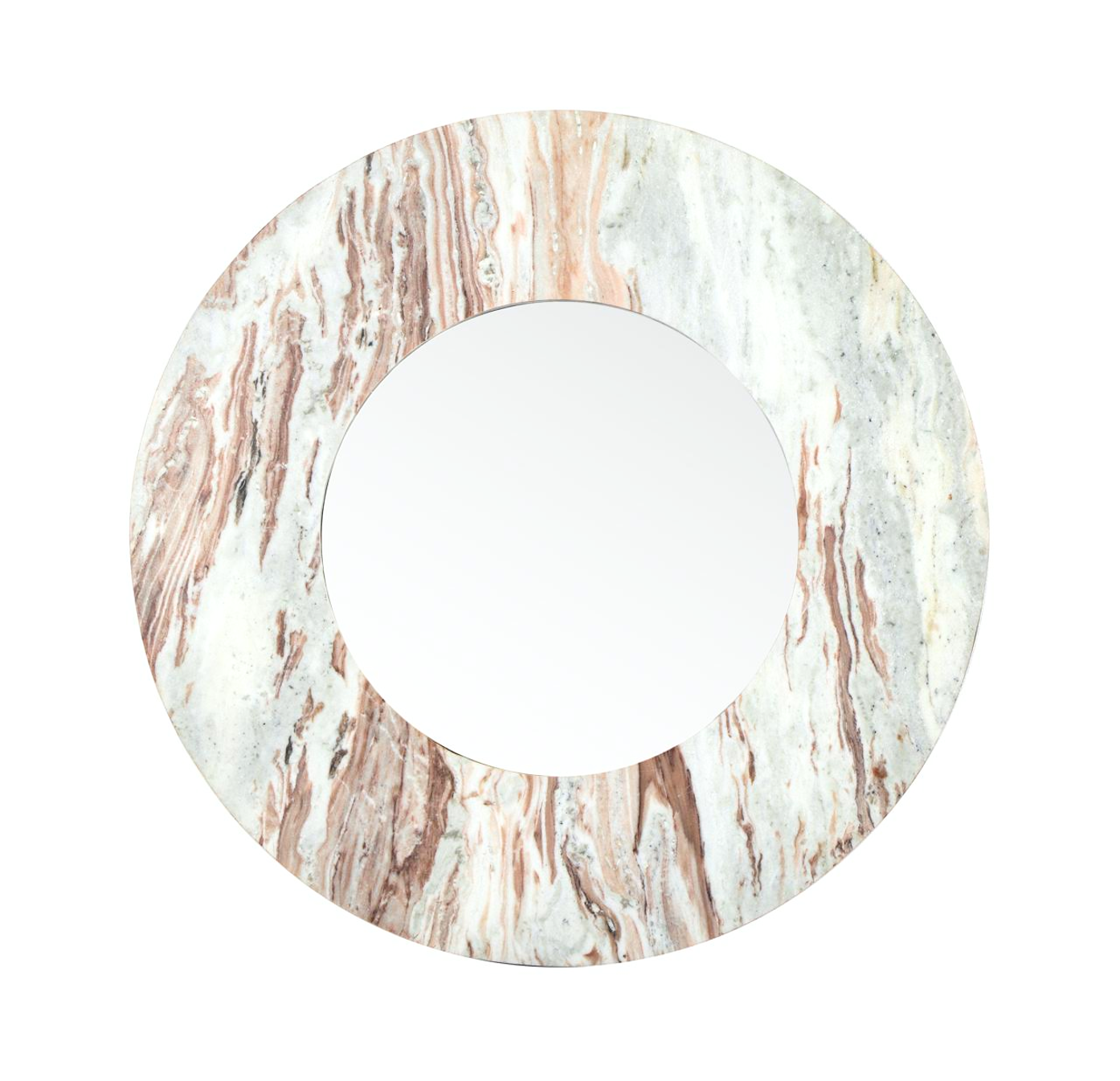 Blush Marble Halo Mirror