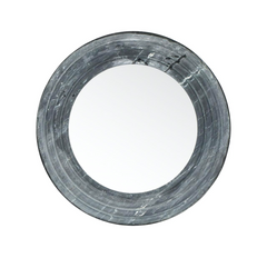 Graphite Wave  Mirror