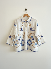 BLUE BLOSSOM OVERSHIRT