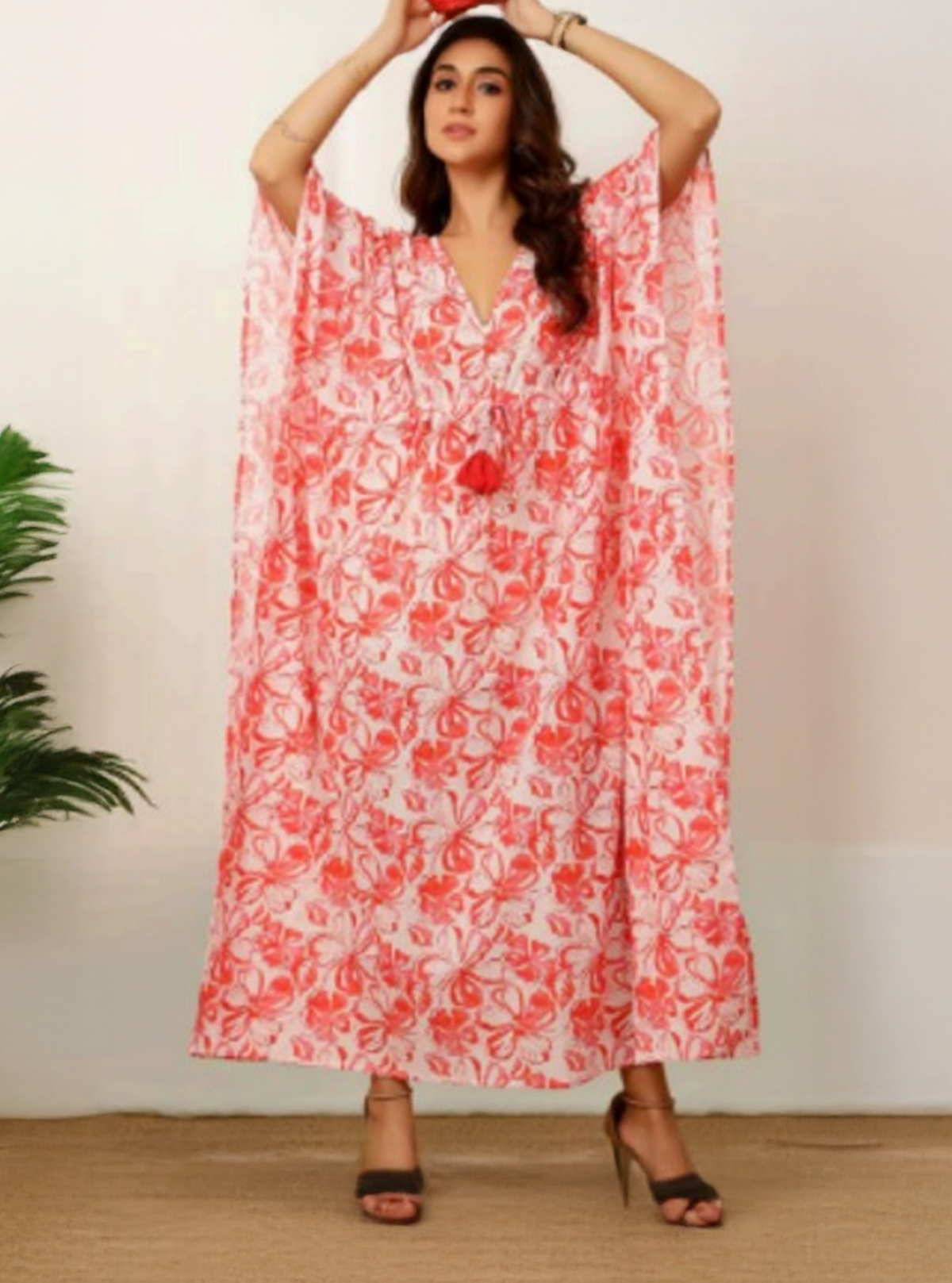 FLORAL MAXI KAFTAN