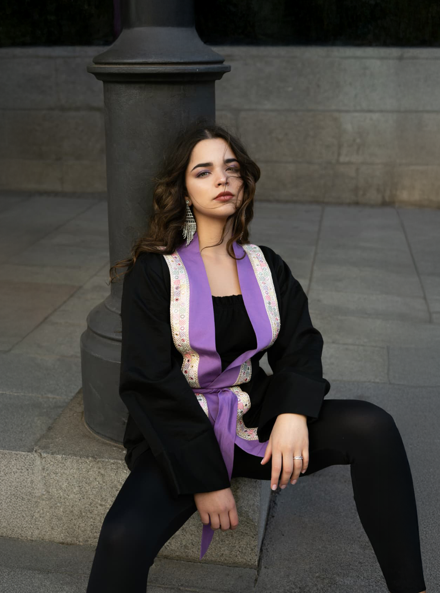 TWO-TONE KIMONO