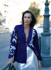 EMBROIDERED KIMONO-STYLE BLAZER