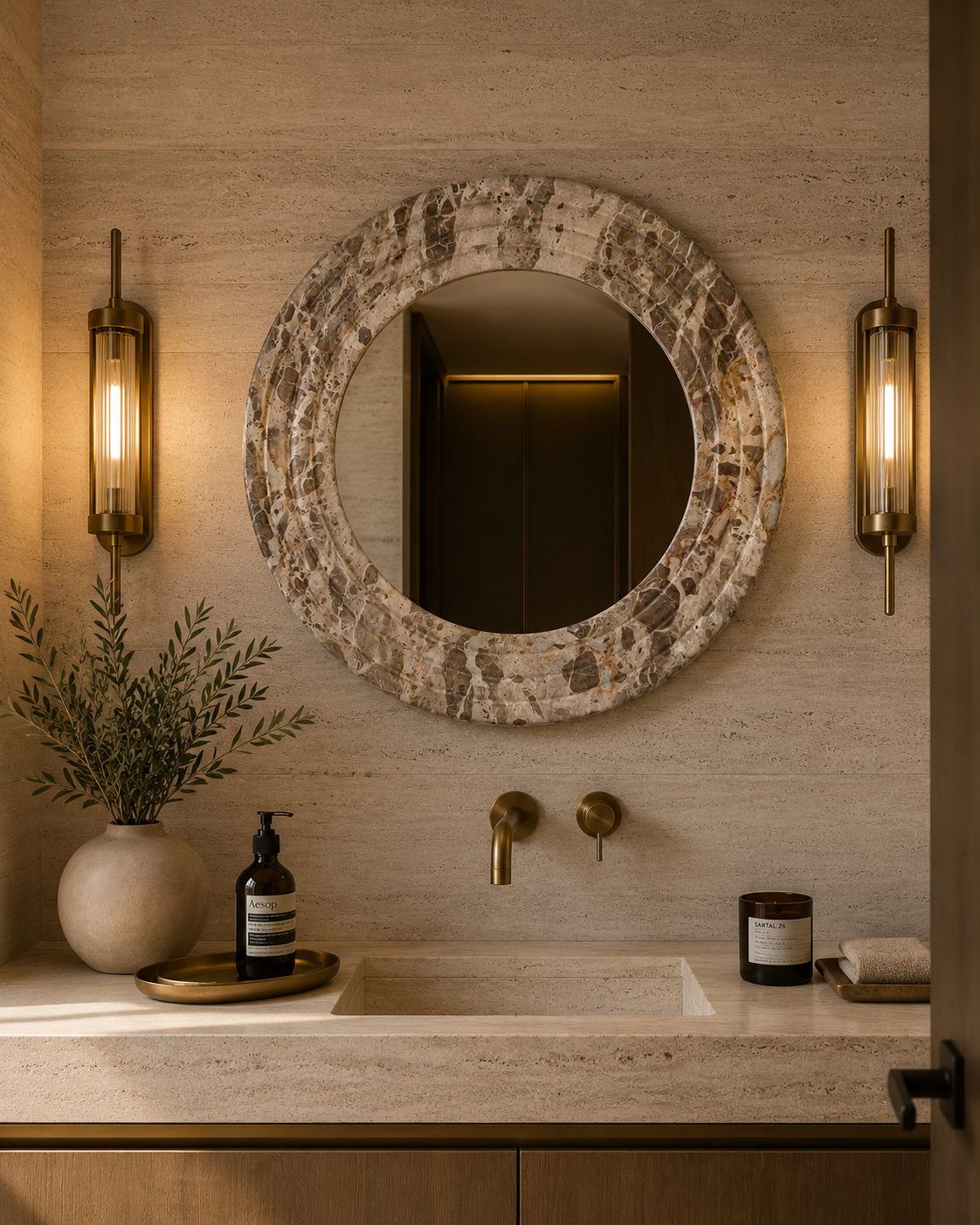 Sandstone Aura  Mirror